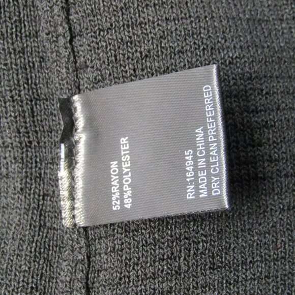 NEW TOXCIN Womens Midi Tank Dress Jet Black Size XS Lucy Scoop Neck Tie Front - Picture 10 of 10